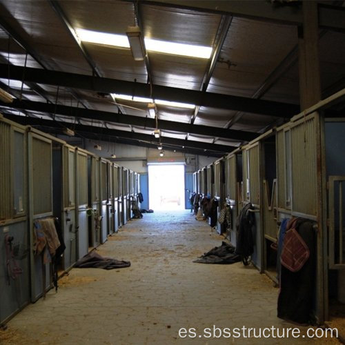 Edificio agrícola de acero prefabricado de caballos de acero